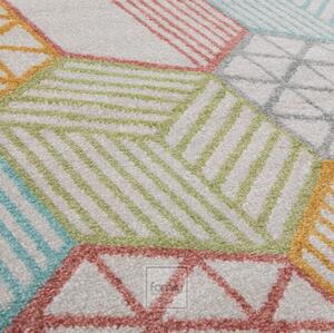 Színes szőnyeg geometrikus mintákkal Szélesség: 80 cm | Hossz: 150 cm
