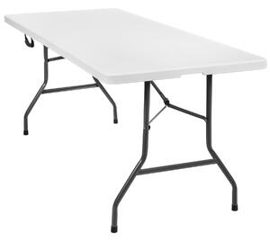 Tectake 402153 kemping fehér asztal összecsukható 183x76x74cm - fehér