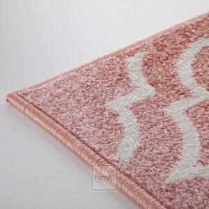 Eredeti régi rózsaszín szőnyeg skandináv stílusban Szélesség: 160 cm | Hossz: 220 cm