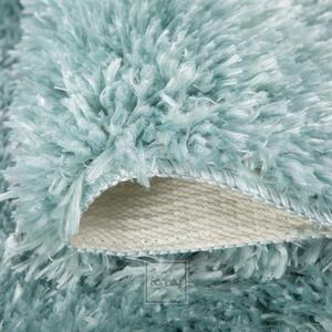 Minőségi, magasabb szálú szőnyeg lágy türkiz színben Szélesség: 40 cm | Hossz: 60 cm