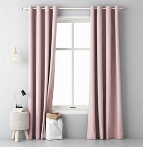 Egyszínű rózsaszín függöny 140 x 250 cm
