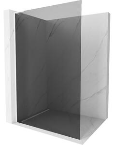 Mexen Kioto L, Walk-In zuhany paraván 70 x 200 cm, 8mm szürke üveg, fehér profil, 800-070-103-20-40