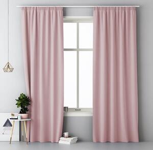 Finom függöny por rózsaszínben 140 x 250 cm