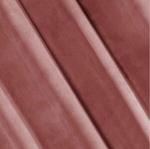 Sötét rózsaszín bársony ablakdrapéria 140 x 250 cm Hossz: 250 cm