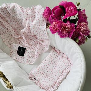 Lullalove muszlin takaró és pelenka - rózsavirág
