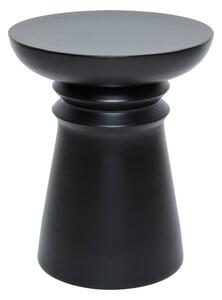 Kisasztal, totem forma, fém, 43x38 cm, fekete – VERLUNE
