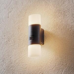 STEINEL 910 S LED érzékelős fali lámpa antracit, Fekete, Alumínium, Modern