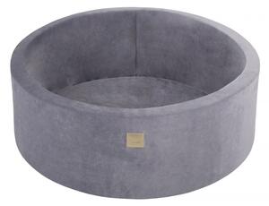 Prémium Velvet labdamedence 30 cm - szürke