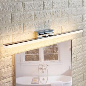 Lucande LED fürdőszoba falilámpa Julie, 75cm, króm, fém, IP44, Fürdőszoba, Modern