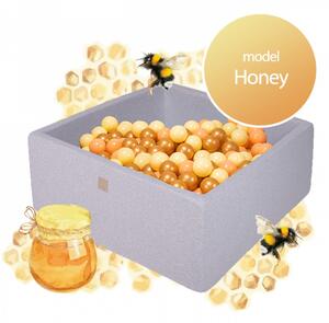Honey négyzet alakú labdamedence szett 90x90x40