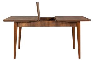 Széthúzható étkezőasztal 2 székkel és 2 paddal Vlasta (dió + szürke). 1072193