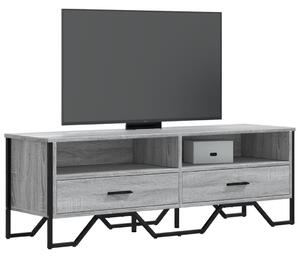 Szürke sonoma színű szerelt fa TV-szekrény 122 x 34 x 41 cm