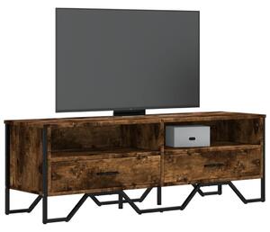 Füstös tölgy színű szerelt fa TV-szekrény 122 x 34 x 41 cm