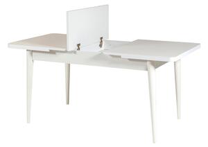 Széthúzható étkezőasztal 2 székkel és 2 paddal Vlasta (fehér + antracit). 1072196