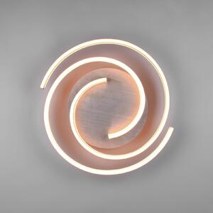 Trio Lighting LED mennyezeti lámpa Caya, fényerőszabályzó, alumínium, dimmelhető, Alu / szürke / cink, Nappali / Étkező, fém, Modern