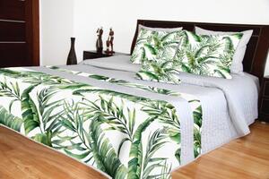 Steppelt luxus ágytakarók, Zöld levél mintával Szélesség: 260 cm | Hossz: 240 cm