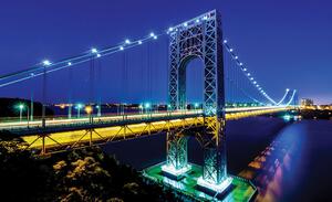 Manhattan Bridge poszter, fotótapéta, Vlies (104 x 70,5 cm)