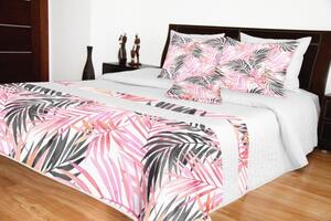Fehér takaró rózsaszín 3D mintával Szélesség: 170 cm | Hossz: 210 cm