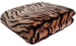 Luxus modern, akril takaró tigris motívummal Szélesség: 160 cm | Hossz: 210 cm