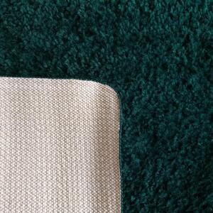 Stílusos sötétzöld szőnyeg Szélesség: 80 cm | Hossz: 150 cm