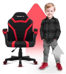 Minőségi gyerek gamer szék fekete és piros színben
