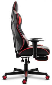 Kényelmes gamer szék COMBAT 6.0 fekete-piros színkombinációban