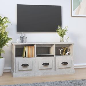Betonszürke szerelt fa TV-szekrény 100x35x50 cm