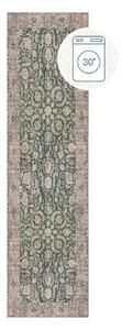 Zöld mosható futószőnyeg 60x230 cm Beau Floral – Flair Rugs