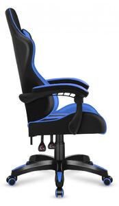 Minőségi bőr gamer szék kék-fekete színben FORCE 4.5