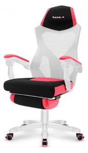 COMBAT 3.0 ergonomikus rózsaszín gamer szék lábtartóval