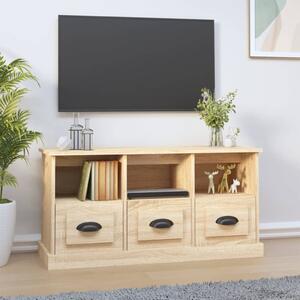 Sonoma tölgy színű szerelt fa TV-szekrény 100x35x50 cm