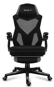 COMBAT 3.0 ergonomikus szürke gamer szék lábtartóval