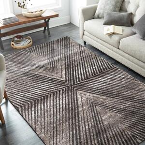 Modern szőnyeg érdekes geometriai mintával, ismétlődő átlós vonalakkal Szélesség: 60 cm | Hossz: 100 cm