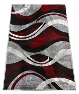 Eredeti szőnyeg absztrakt mintával, vörös-szürke színben Szélesség: 120 cm | Hossz: 170 cm