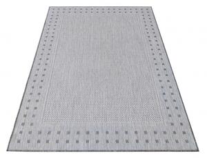 Luxus kétoldalas szürke szőnyeg dekoratív éllel Szélesség: 80 cm | Hossz: 150 cm