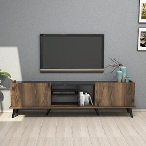 TV asztal/szekrény Emir (dió + fekete). 1072296