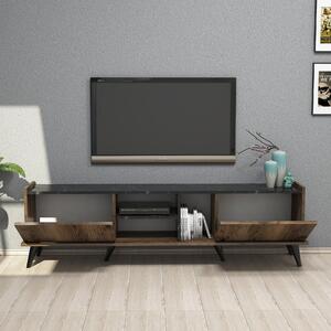 TV asztal/szekrény Emir (dió + fekete). 1072296