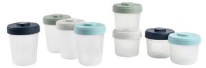 Beaba - Kisgyermek Ételtároló szett - 8 összepattintható doboz (4x250 ml - 4x150 ml)