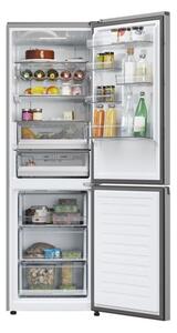 Haier HDPW5618CNPK inox, alulfagyasztós, Hűtő:235L, Fagyasztó:117L, hűtőszekrény