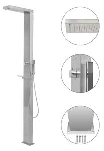 VidaXL Kültéri Zuhany - Rozsdamentes Acél - 210cm