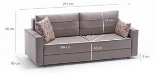 Háromszemélyes kanapé Emilie (krém). 1072399