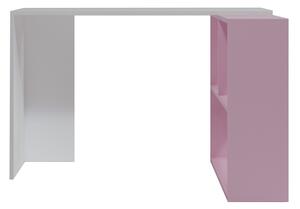 PC asztal Candice (fehér + rózsaszín). 1072419