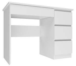 Drohmo Mijas íróasztal jobb oldali tárolókkal, 98x76x51 cm, matt fehér