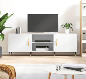 Fehér szerelt fa TV-szekrény 150 x 30 x 50 cm