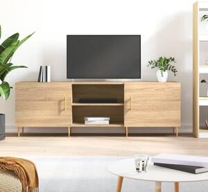 Sonoma tölgyszínű szerelt fa TV-szekrény 150x30x50 cm