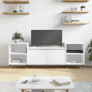 Fehér szerelt fa TV-szekrény 160 x 35 x 55 cm
