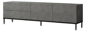 TV asztal/szekrény Ladislava 6 (ezüst + fekete). 1072489