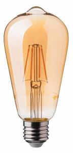 V-TAC 6W borostyán E27 filament ST64 LED égő, 2200K, 90 Lm/W - SKU 214362
