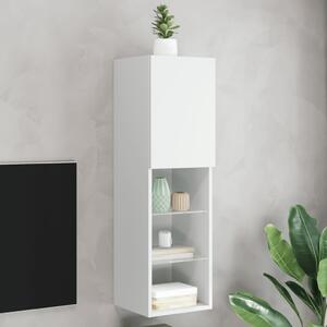 Fehér TV-szekrény LED-lámpákkal 30,5 x 30 x 102 cm