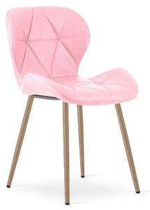 Étkezőszék MANGO öko bőrből, rózsaszín
